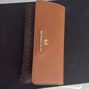 Michael Kors Tan and Brown Wallet